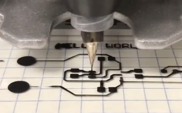 Image of Voltera print with custom ink